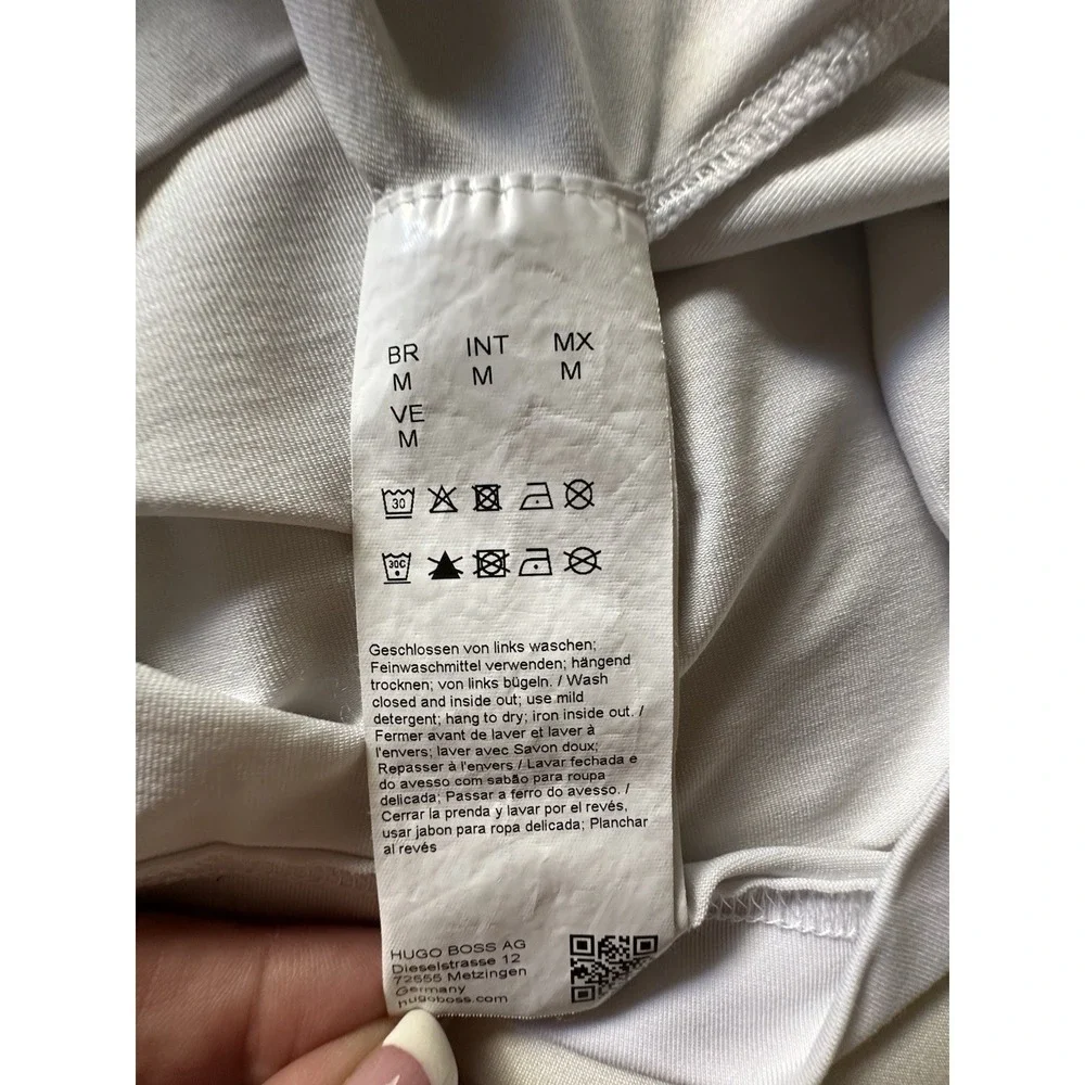 BOSS Athleisure Philix 1 polo shirt 1/4 Zip Light‎ Gray Medium READ